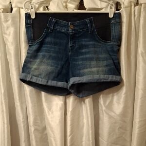 Liz Lange Maternity Denim Blue Women's Shorts S 💛💛💛💛